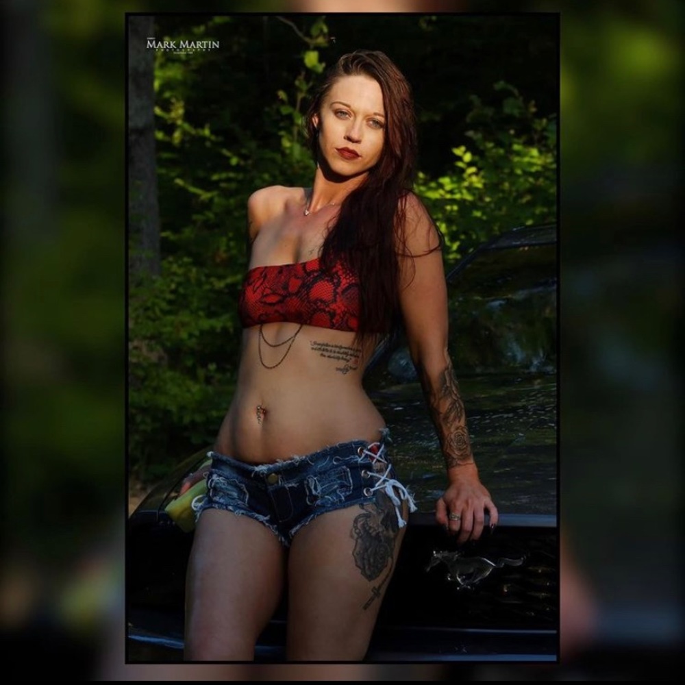 Red Snakeskin Bikini